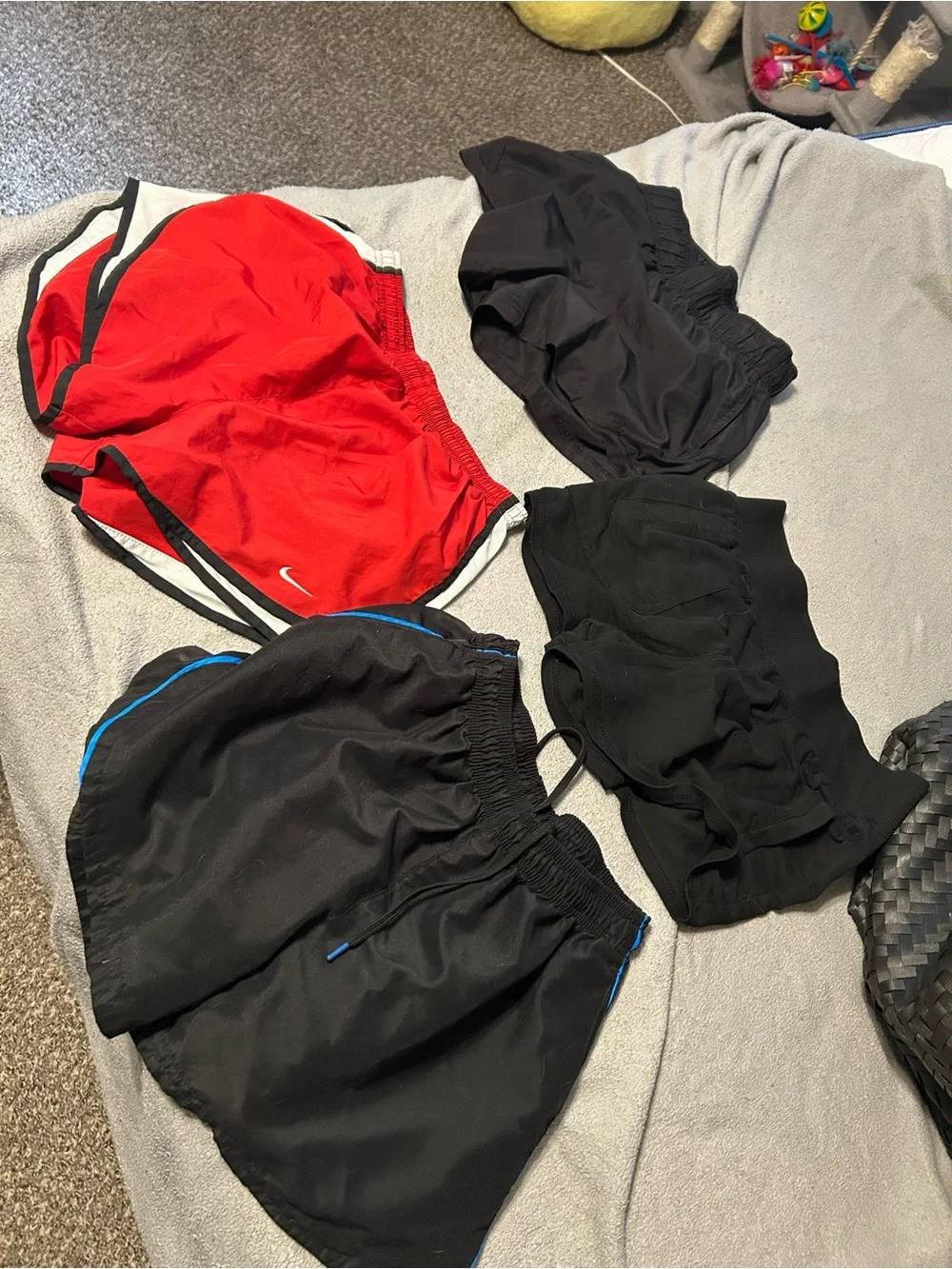 Nike Kids Red Athletic Shorts - Lightweight Running Bottoms